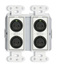 RDL DD-RN40 Wall-Mounted Dante Interface, 4 XLR In, 2 Terminal Block Out, White Image 2