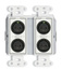 RDL DD-RN40C Wall-Mounted Dante Interface, 4 XLR In, 2 Out, Custom Label, White Image 3
