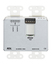 RDL DD-RN40C Wall-Mounted Dante Interface, 4 XLR In, 2 Out, Custom Label, White Image 2