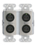 RDL DDS-RN40C Wall-Mounted Dante Interface, 4 XLR In, 2 T Block Out, Custom, Stainless Steel Image 3