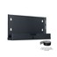 Lowell WMSCPU4 Wall-mount Shelf For CPU, 10x4D, Black, W/Strap Image 1