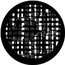 Rosco 77524 Steel Gobo, Squares Image 1