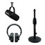 Shure MV7 Essentials Bundle USB / XLR Podcast Microphone With SRH440 Headphones And A Gator Desktop Stand Image 1