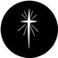 Rosco 77707 Steel Gobo, Star Of Bethlehem 1 Image 1