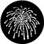 Rosco 77766 Steel Gobo, Fireworks 1 Image 1