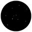 Rosco 77851 Steel Gobo, Realistic Stars Image 1