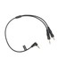 Saramonic SR-C2004 Dual Locking 3.5mm To Single Right-Angle 3.5mm Y Cable Image 1