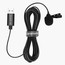 Saramonic SR-ULM10L Clip-On Lavalier Microphone With USB-A Connector, 6m Cable Image 1