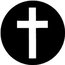 Rosco 78061 Steel Gobo, Plain Cross Image 1