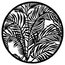 Rosco 79109 Steel Gobo, Tropical Leaves Image 1