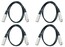 Cable Up DMX-XX525-FOUR-K Cable, DMX 5pM-5pF 25ft 4-Pack Image 1