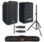 Yamaha DBR12 Bundle Powered Speaker Bundle With Cover, Stand, Stand Bag And XLR Cable Image 1