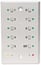 Doug Fleenor Design PRE10-A-POPO-WHT DMX512 Wall Zone Controller - White Faceplate Image 1