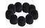 On-Stage ASWS58B5 Mic Windscreens, Black, Package Of 5 Image 1