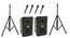Anchor Go Getter COPM-4 1x 80W U4 Powered Speaker, 1x Companion Speaker, 4x Wireless Microphones And 2x Stands Image 1