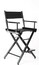 FilmCraft CH19791 24" Foldable Director's Chair, Black With Canvas Image 1