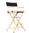 FilmCraft CH19520 30" Foldable Director's Chair, Natural With Canvas Image 1