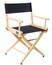 FilmCraft CH19530 18" Foldable Director's Chair, Natural With Canvas Image 1