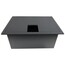 FSR FL-1500-BLK Floor Box With Hinged Door, Black Image 2