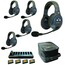 Eartec Co EVX5D Full Duplex Wireless Intercom System W/ 5 Headsets Image 1
