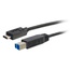 Cables To Go 28865 3' (0.9m) USB 3.0 USB 3.1 Gen 1 USB-C To USB-B Cable M/M, Black Image 2