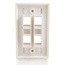 Cables To Go 03413 Four Port Keystone Single Gang Wall Plate, White Image 2