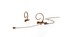 DPA 4266-OC-F-C03-MH 4266 Omnidirectional Flex Headset Microphone With 3-pin LEMO Connector, Brown Image 1