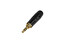 REAN RTP3C-B 3 Pole 3.5mm Plug, Black / Gold Image 1