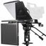 ikan PT4500-TM-PEDESTAL-TK 15" Teleprompter, Pedestal & Dolly Turnkey W/ Talent Monitor & Travel Cases Image 2