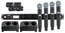 Shure ULXD24Q/B58-G50 ULXD Quad Channel Handheld Wireless Bundle With 4 B58 Mics, 4 Batteries, 2 Chargers, In G50 Band Image 1