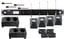 Shure ULXD14Q/93-H50 ULXD Quad Channel Lavalier Wireless Bundle With 4 Bodypacks, 4 WL93 Mics, 4 Batteries And 2 Chargers, In H50 Band Image 1