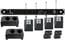 Shure AD14Q-G57 Axient Quad Channel Wireless Bundle With 4 Bodypacks, 4 Batteries And 2 Chargers, In G57 Band Image 1