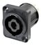 Neutrik NL4MPXX-UC Upper Current SpeakON 4-Pole Receptacle With V-0 Insert , Square Flange Image 1