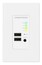 Crestron USB-EXT-2-REMOTE-1GW USB Over Category Cable Extender Wall Plate, Remote, White Image 1