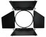 Litepanels Studio X5/6 4-Leaf Rotating Barndoor 12.7" Diameter Barndoor For Studio X5 And X6 LED Fresnel Lights Image 1