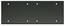 Whirlwind WPX6B/0H .125" 6 Gang Blank Wallplate, Black Anodized Aluminum Image 1