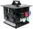 Lex DB100NP-AQQ-S3-RGN Rubber Enclosure 100A Panel Mount Cam Inlet, 12x 20A 5-20 GFCI Duplex Receptacles, Type 3R, Reverse Ground And Neutral Image 1