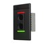 Symetrix 80-0224 XIn XLR 2x0 Dante Single-Gang Wallplate, RGB LEDs, Black Image 1