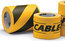 Rose Brand Cable Path Tape 30yd Roll Of 4" Wide Black And Yellow Tape Image 1