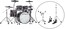 Roland VAD706-K V-Drums Acoustic Design 706 5-Piece Electronic Drum Kit, Ebony Image 1