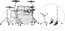 Roland VAD706-K V-Drums Acoustic Design 706 5-Piece Electronic Drum Kit, White Image 1