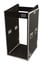 Grundorf T8-TLR2024-TF1B TOUR 8 Top-Load Rack, 20 Space Bottom Yamaha TF1 Slant, Recessed, 38" Laminate, Black Image 1