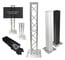 ProX XT-FTP328-656-B Flex Tower Totem Package, Adjustable 6.56' Or 3.28' With Soft Carrying Bag Image 1