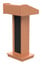 Soundcraft Systems LC-DARK-SAPELE Dark Stained Sapele Wood Lectern Image 1