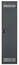 Lowell LRD-35V Rear Door-Std. Vents-35U, Locking, Blk Image 1