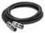 Zaolla ZMIC-103 XLRF-XLRM Mic Cable 3ft, Silverline, Black Image 1