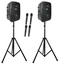 Anchor Liberty 3 Dual Hub 4 Mic 2 Stand Kit 2 Battery Powered PA Speakers With 4 Mics And 2 Stands Image 1