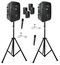 Anchor Liberty 3 Dual Hub 4 Mic 2 Stand Kit 2 Battery Powered PA Speakers With 4 Mics And 2 Stands Image 2