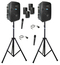 Anchor Liberty 3 Dual Hub 4 Mic 2 Stand Kit 2 Battery Powered PA Speakers With 4 Mics And 2 Stands Image 3