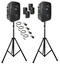 Anchor LIBERTY3-HUBCON-4-S 2 PA Speakers With Liberty 3 Connect And 4 Mics, 2 Stands Image 3